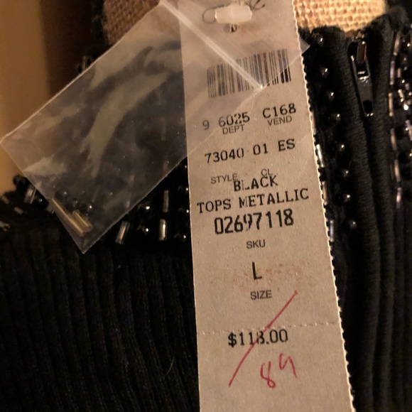 Caché Elegant Beaded Sleeveless Sweater - Picture 4 of 4